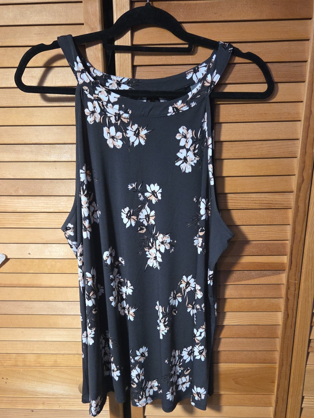 Torrid Vintage 2017 Brown Floral High-Neck Tank